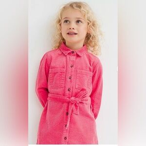 H&M Pink Corduroy Kids Dress